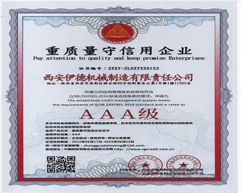 重质量守信用企业